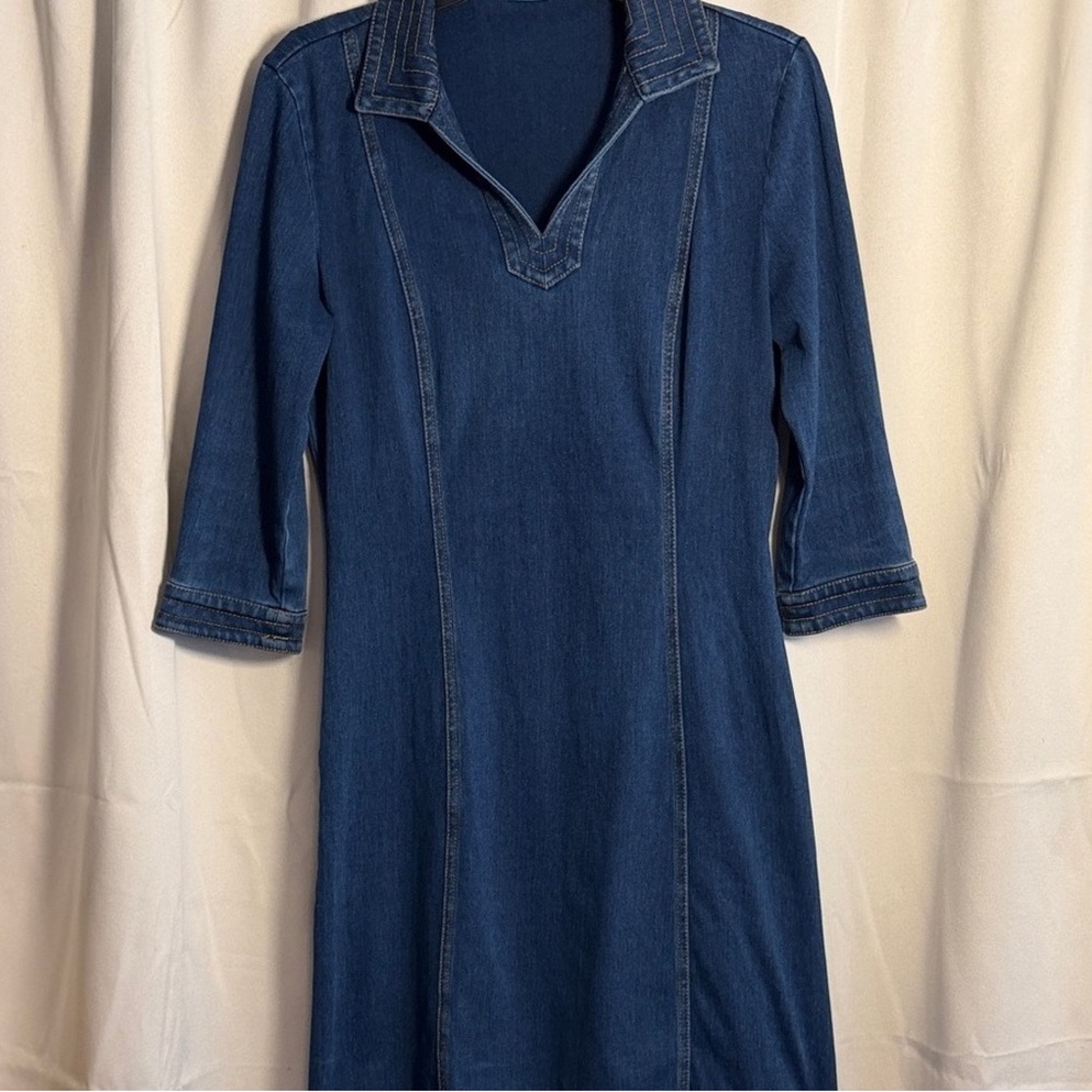 J. McLaughlin Navy Long Sleeve Dress